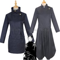 Anime Jujutsu-Kaisen Geto Suguru Cosplay Costume High School Ieiri Shoko Cos Costume Uniform Black Suit Halloween for Men Women