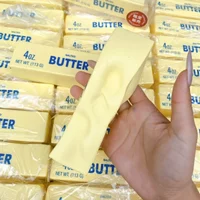 2026 Soft Slow Rebound Butter Stick Squeezing Toy Realistic Butter Sticks Decompression Fidget Toys