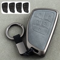 Car Key Fob Case Cover Keychain For Chevrolet Silverado 1500 Colorado Tahoe Suburban Traverse Blazer EV Equinox GMC Yukon Sierra