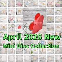 Flower Vase Animal Tag Bakgrund Mini Die Metal Cutting Dies for DIY Making Card Scrapbook Paper Craft Supplies April 2026 New