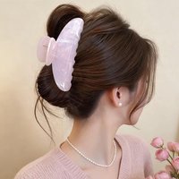 Resin Marble Hair Clip Strong Hold Claw Clip for Women Thick Hair Non Slip Lightweight Durable Hair Clamp Elegant Design Styling