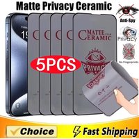 1-5PCS Anti-Spy Matte Film For Samsung A56 A54 A06 A15 A16 A07 A17 A50 A05 A13 A32 A52 A73 A72 Ani-Fingerprint Ceramic Membrane