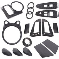 Real Carbon Fiber For Nissan 370Z Z34 2009-2020 Car center console panel cover sticker car decoration modification accessories