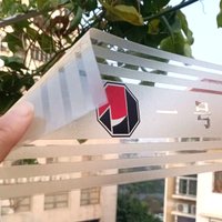 Custom Window Stickers, Transparent Vinyl Film on Shop Glasses,Company Label on Meeting Room image 3
