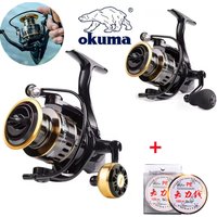 OKUMA Spinning Fishing Reels For Saltwater Freshwater Metal Spool Left/Right Interchangeable Trout Carp Fishing Tackle