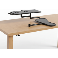 Chair Clamp Keyboard Holder Armrest Keyboard with Mouse Pad Laptop Holder Laptop Holder for USB Fan Laptop Elbow Wrist Support