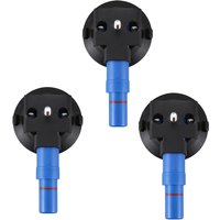 3pcs 3 Inch Concave Vacuum Cup 75mm Heavy Duty Hand Pump Suction Cup with M6 Threaded Stud