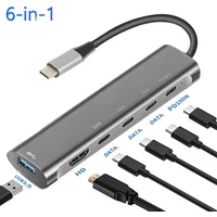 Type C USB Hub with 4K HDMI PD 100W Charging Port and USB 3 0 Adapter for MacBook Pro Laptop Accessories Multiport Splitter
