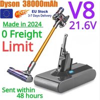 New for Dyson V8 21.6V 38000mAh Replacement Battery Absolute Cord-Free Vacuum Handheld Vacuum Cleaner Dyson V8 18650 Battery