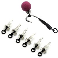 10/20PCS 360 Bait Screw Carp Fishing Accessories Micro Hook Ring Swivel Screw Pop Up Boilies For Carp Fishing Fedeer Tackle