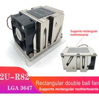COOLSERVER 2U R82 CPU Server Workstation Cooler 3 Heatpipe Active Cooling for Intel LGA3647 rectangular motherboard All Copper