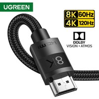 Ugreen HDMI 2.1 Cable Ultra High-speed 8K/60Hz 4K/120Hz for Xiaomi Mi Box PS5 HDMI Splitter Cable HDMI Dolby Vision 48Gbps HDMI