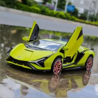 1:36 Alloy sports car model Die cast metal pull-back car model Children's toy collection boy birthday gift