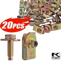 kkjoy Auto Body Fastener M6 Screw Bolt U-nut for Fender Bumper used for different vehicles
