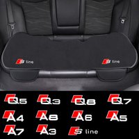 1Pcs flannel Car Seat Cushion keep warm Seat Pad For Audi Sline A3 8P 8L 8V A4 B8 B6 B7 B9 A6 C6 C7 S5 A7 A5 Q5 Q3 TT A1 Q7 Q6