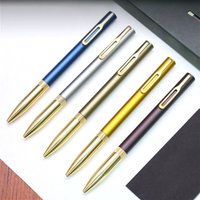 Sakura Craft_Lab 007 Vintage Brass Pen 0.5mm Gel Ink Rollerball Signature Metal Ballpoint Pen Business For Office Stationery