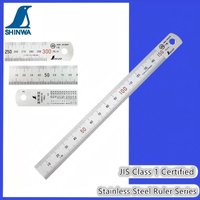Shinwa 21573 High-Precision JIS Stainless Steel Ruler Thickened Scale Steel Ruler Matte Etched Finish Ruler 15cm 30cm 60cm 100cm