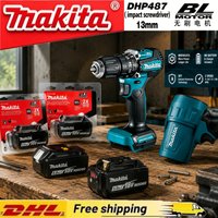 Genuine Makita 18V Battery BL1860, embedded power perception chip, combo kit with DHP487impact drill & BL motor pruning shear
