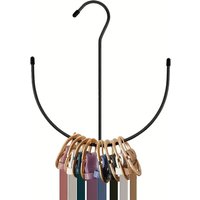 1pc Large Capacity Belt Storage Hook, Wardrobe Accessories Tie Organizer, Belt Storage Rack For Wardrobe, Tie, Scarf, Vest, Hat,