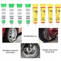 1/4/8Pcs Tire Glue Car Motorcycle Bike Repair Glue Moisture-proof High Temperature Resistance Rubber Bond Patch Maintenance Tool