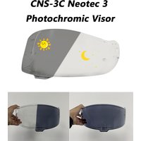 Helmet Photochromic Visor Lenses which Automatically Darkens & Clears Helmet lens Shield Fit for Shoei Neotec 3 CNS-3C