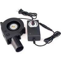 110V 220V Household Blower 12V Portable Barbecue Fan Outdoor Wood Stove Oil Furnace Blower Silent Adjustable Speed Fan