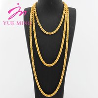 YM Vintage Charm Chain 45/60/80CM Necklaces 18K Gold Color Copper Animal Pendant Chains For Men High Quality Jewelry Accessories