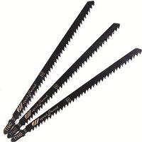 3PCS T744D 180mm High Performance Jigsaw Blades Premium Pro Blades for Wood Plywood MDF Perfect for Curved and Straight Cutting