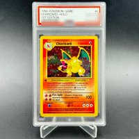 (English) DIY PKM 1999 PTCG GAME 1ST EDITION CHARIZARD-HOLO Collection Card P/S/A 10/9/8 Points Rating Card Anime Game Card