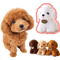 Teddy Dog Plush Toy for Pet Interactive Chew-resistant Puppy Teething Boredom Relief Soft Stuffed Animal Toy for Dog Theme Party