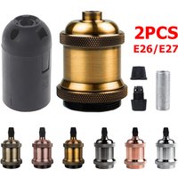 2pcs retro lamp holder Edison screw lamp holder E27/E26 bulb holder DIY ring lamp holder