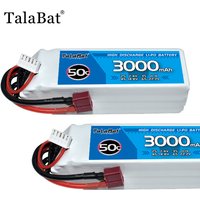 TalaBat 50C 3000mAh 14.8V Rechargeable Drones Lipo Battery For RC Helicopter Quadcopter FPV Racing Drone Parts With T/XT60 Plug