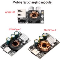 PD65W 30W QC36W Fast Charging Module DC 10-30V Buck Converter Type-C USB DIY Car Charger Board Supports PD3.0 QC3.0 PPS FCP AFC