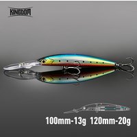 KINGDOM Shadow Suspending Minnow Fishing Lure 13g 20g 100mm 120mm Long Casting Artificial Hard Baits Bass Pike Fishing