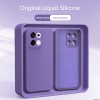 Original Back Cover for OPPO A6 Pro A6X A6T A6C A6V 5G 4G A6Pro Soft Candy Liquid Silicone Internal Flocking Phone Case Carcasas