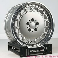 BKU 2 Piece Forged Wheels for Mercedes W124 W140 W126 190e W220 W201 17 18 19 Inch Rims 5x112 Alloy Classic Deep Dish Rims
