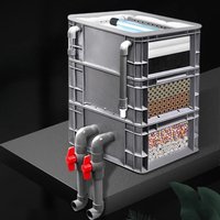 Fish Pond Filter Box Water Circulation Outdoor Koi Pond Filter Large Purified Water Fish Pool Filters Outdoor Filtration System