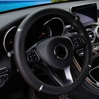 Car Steering Wheel Cover PU Leather Flash Bar Comfortable Elastic Band Handle Cover Car Interior Accessories 3-38CM