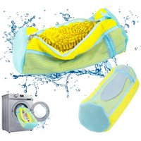 Durable Shoe Washing Machine Bag for All Shoe Types-Yellow ,Ideal for Sneakers and Casual Shoes,Laundry Wash Bag