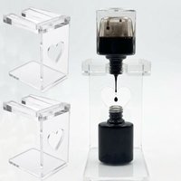1Box Leak-proof Design Acrylic Nail Polish Inversion Rack Professional Nail Polish Bottle Holder Display Stand Manicure Tools#_*