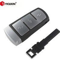 YIQIXIN Remote Car Key Shell Fob For VW Volkswagen Passat CC B6 B7 B7L 3C R36 Maogotan B5 3 Button Replacement Fob Case No Logo