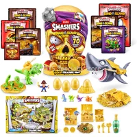 Original Smashers Dino Island Series 5 Giant Skull Gold Treasure Hunt Dinosaur Eggs Tyrannosaurus rex megalodon Model Gifts Toys