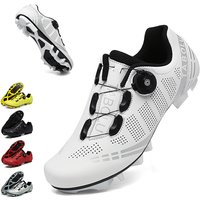 Unisex Cycling Shoes Breathable SPD Road Cycling Shoes Professional MTB Mountain Cycling Shoes Lockless Training Cycling Shoes
