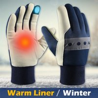 1P WINTER Work Gloves, Synthetic Palm With Reinforced Padding On Thumb Crotch, Offering Protection Against
