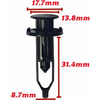 20Pcs For 8.7mm Hole OE: 52161-20010 Auto Bumper Retainer Clips Car Plastic Rivet For Toyota Camry Corolla Highlander SX-1184