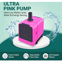 Bottom Suction Pump One Click Side Intake Low Water Level 5cm Adjustable Flow Copper Motor Quiet Submersible for Aquarium Pond