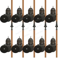 New LK0004-0006 Blacks Heavy Armor Soldiers Black Shields Helmet Action Figures Assemble Building Blocks Kids for Toys Gifts