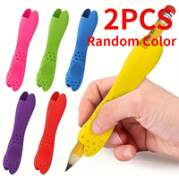 2pcs 2-in-1 Ergonomic Writing Aid, ual End Grip for Beginners, Posture Corrector & Hand Fatigue Relief, pencil grip