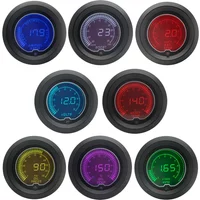 52mm Boost/Water temp/Oil temp/Volt/Tachometer/EGT/Air fuel ratio/Oil pressure Gauge LCD Digital 7 Color Display