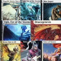 TDM (ugin,eye of the storms/Voice of Victory/mox jasper) Magical Proxy Top Quality Playing Cards Gathering Board Trading Cards